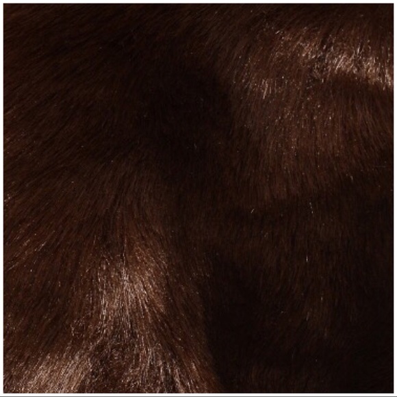 Scarf Faux Fur Plush Winter Warm Brown - Picture 4 of 4